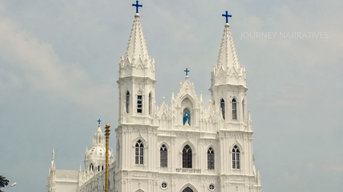 Velankanni Church in Tamil Nadu, a renowned Christian pilgrimage destination attracting devotees from across India