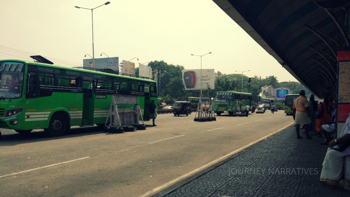 Local buses in India providing affordable and accessible transportation for travelers