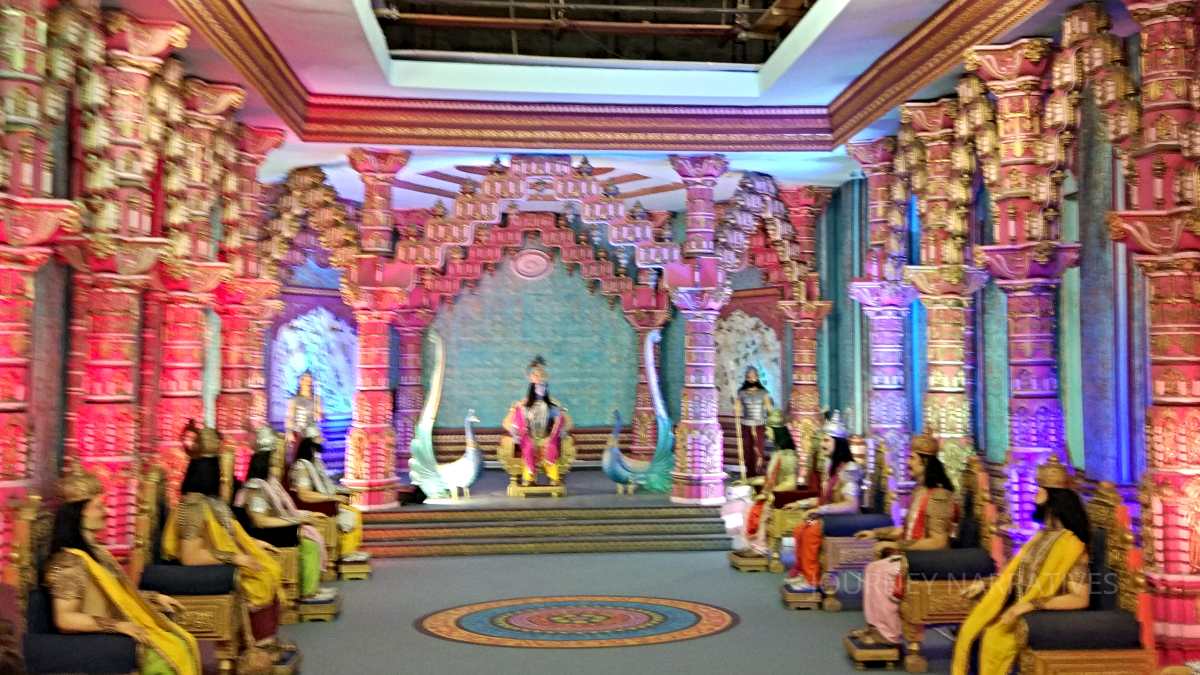 Film set inside Ramoji Film City, one of Hyderabad's most famous entertainment and tourism attractions