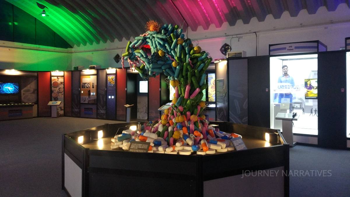 Interior of Nehru Planetarium in Mumbai, a popular science attraction offering immersive astronomy experiences