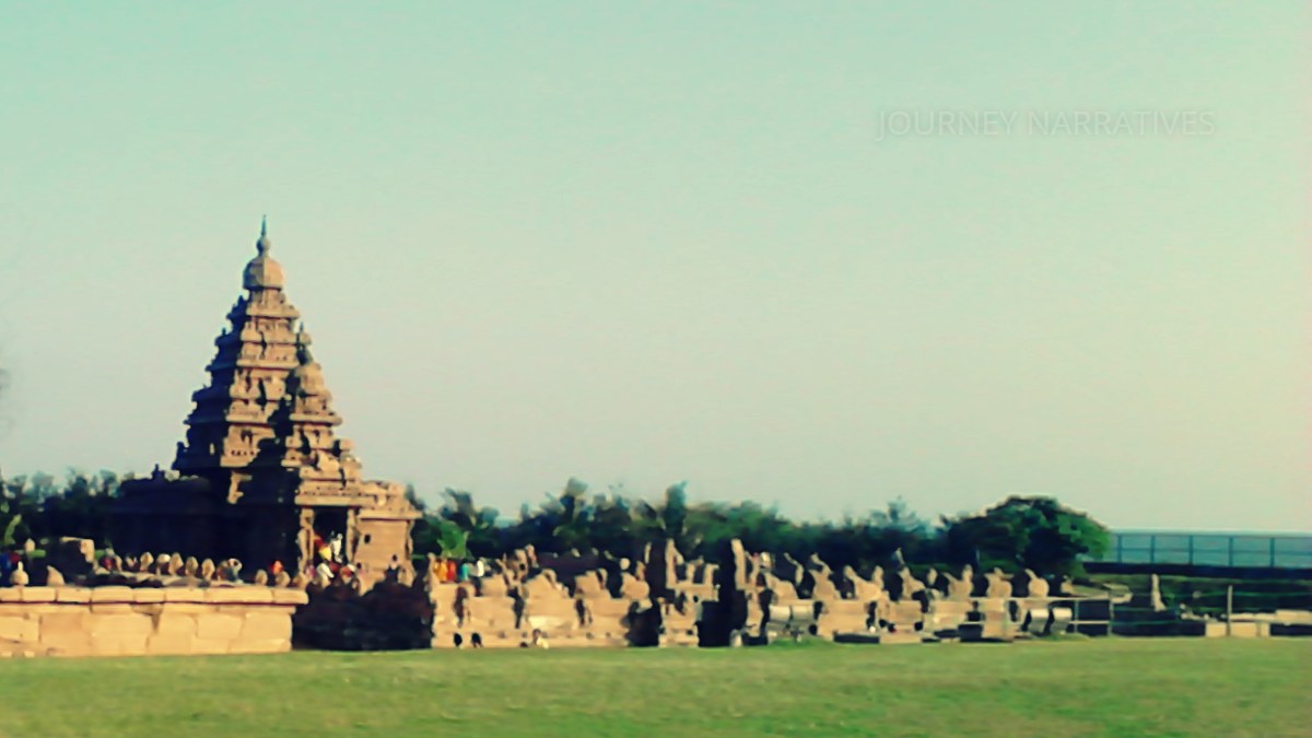 Historic monuments and temples in Mahabalipuram, a UNESCO World Heritage Site on Tamil Nadu's coast