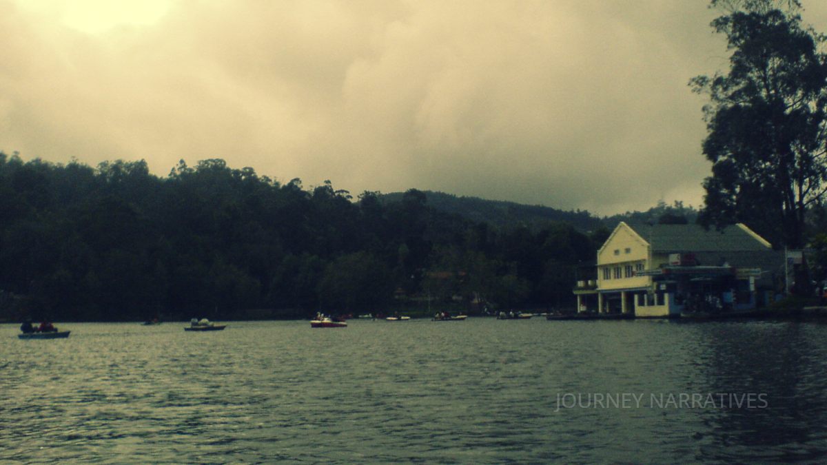 Scenic mountain landscapes in Kodaikanal surrounded by forests and mist-covered hills