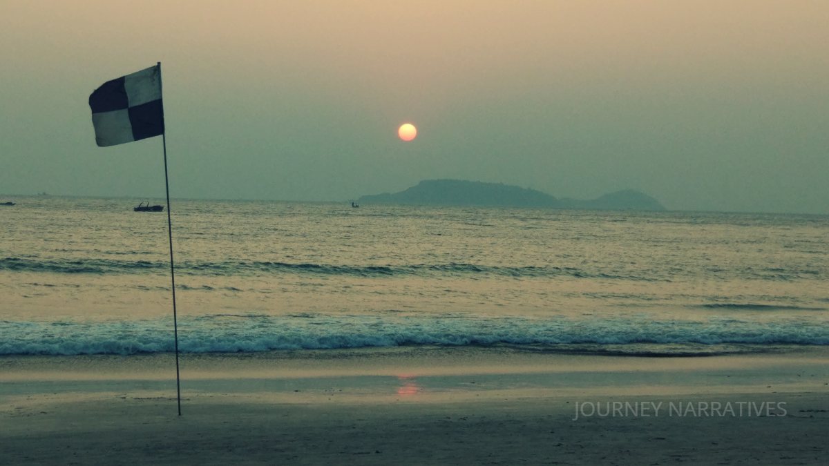 Bogmalo Beach in Goa featuring a peaceful shoreline, clear waters, and a relaxed coastal atmosphere