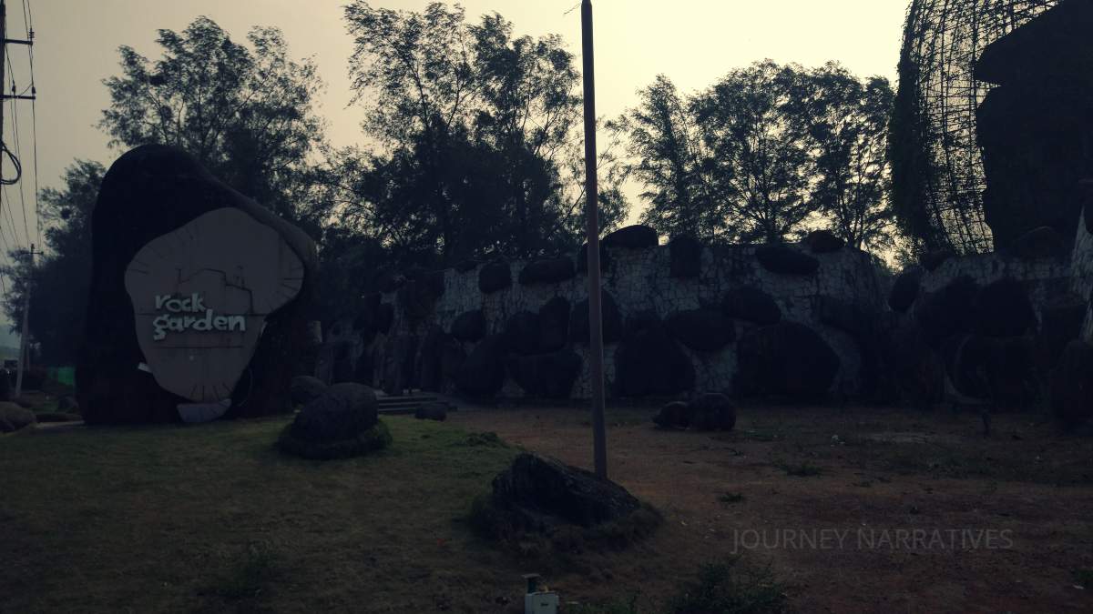 Rock Garden in Karwar overlooking the Arabian Sea with landscaped pathways and scenic viewpoints