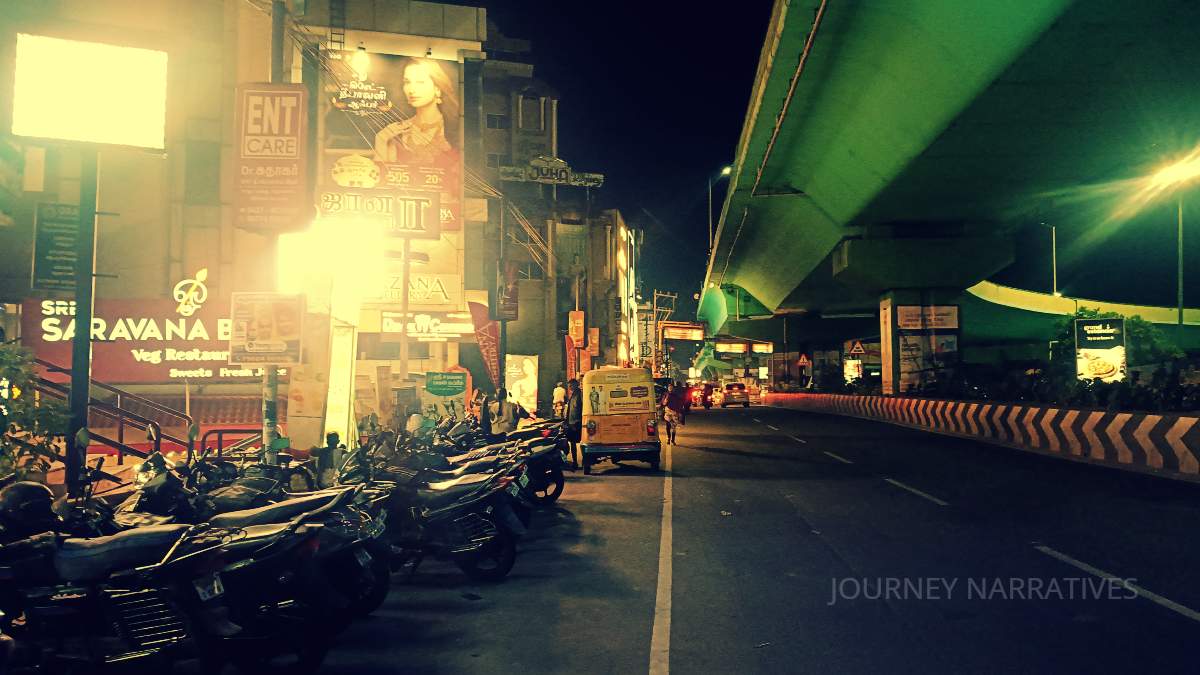 Road network and urban landscape in Salem, a gateway to several scenic attractions in Tamil Nadu