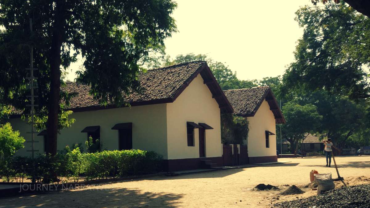 Gandhi Ashram in Ahmedabad, an important landmark associated with Mahatma Gandhi's legacy