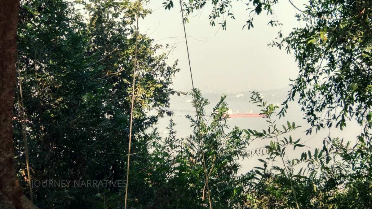 Port area of Vasco Da Gama viewed from nearby hills, highlighting Goa's maritime heritage