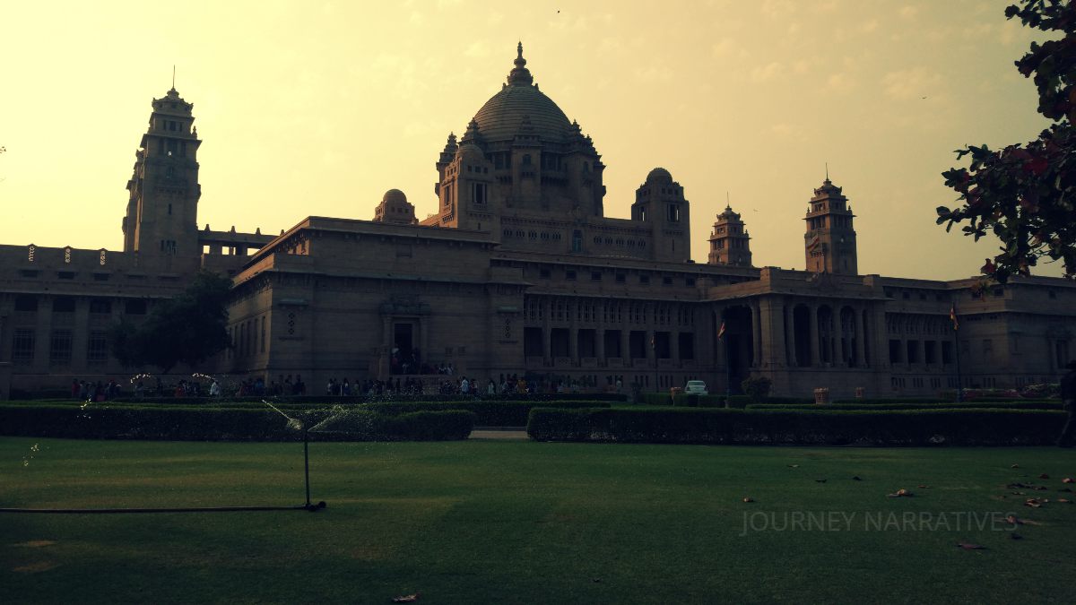 Exterior view of Umaid Bhavan Palace in Jodhpur, one of India's most luxurious royal heritage landmarks