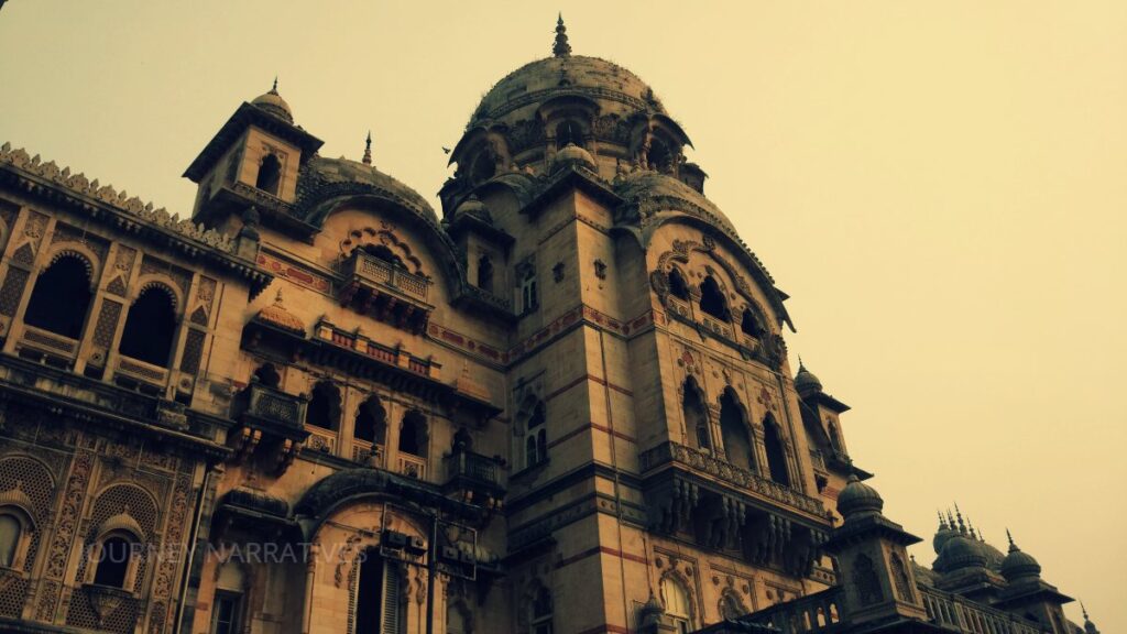 Side view of Lakshmi Vilas Palace in Vadodara Gujarat
