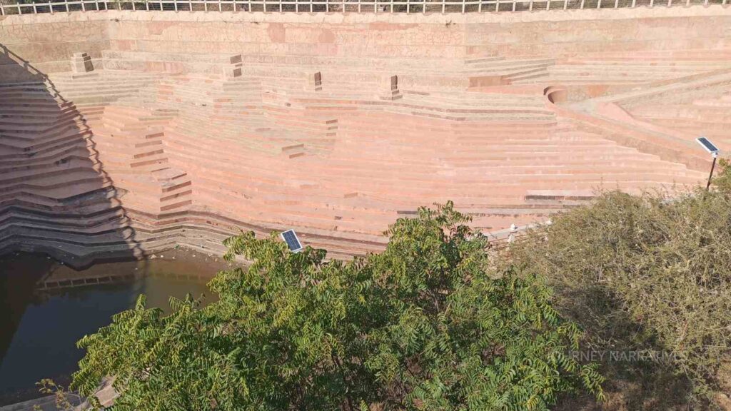 Traditional stepwell structure in Jaipur, Rajasthan
