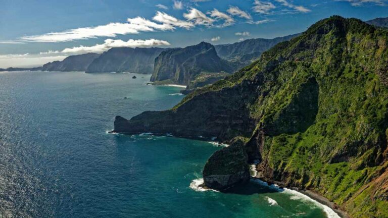 Panoramic view of Madeira Island in Portugal featured in the Madeira By Bus travel guide.