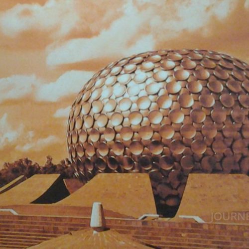Golden Matrimandir in Auroville, an iconic symbol of peace, meditation, and spiritual exploration