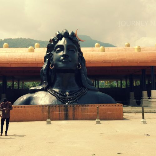 Adiyogi Shiva statue at Isha Yoga Center in Coimbatore, a major spiritual and wellness destination