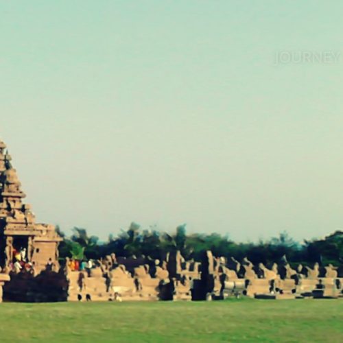 Historic monuments and temples in Mahabalipuram, a UNESCO World Heritage Site on Tamil Nadu's coast