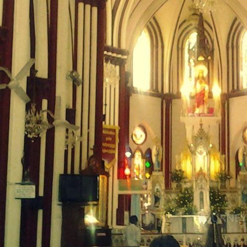 Historic church in Pondicherry reflecting the city's French colonial heritage and architecture