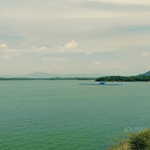 Elevated view of Sathanur Dam surrounded by scenic landscapes in Tamil Nadu
