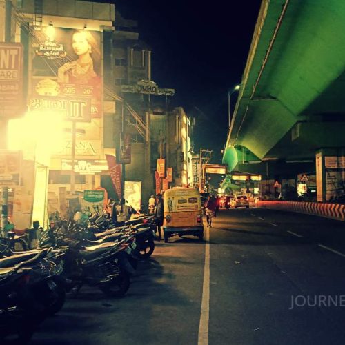 Road network and urban landscape in Salem, a gateway to several scenic attractions in Tamil Nadu