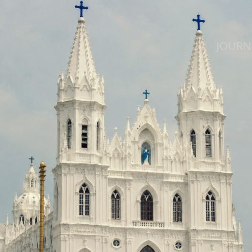 Velankanni Church in Tamil Nadu, a renowned Christian pilgrimage destination attracting devotees from across India