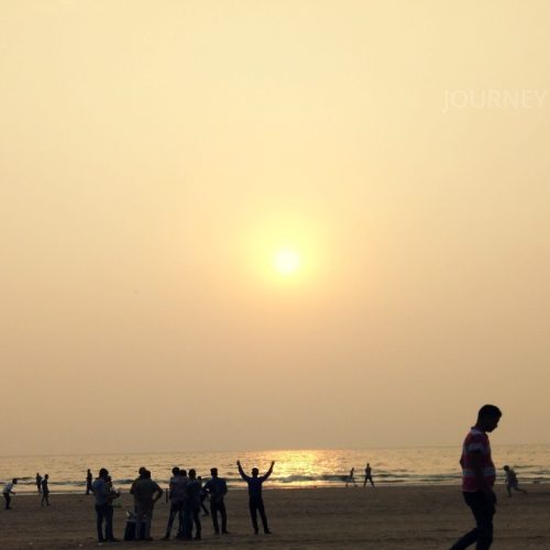 Versova Beach in Mumbai with a broad coastline and views of the Arabian Sea