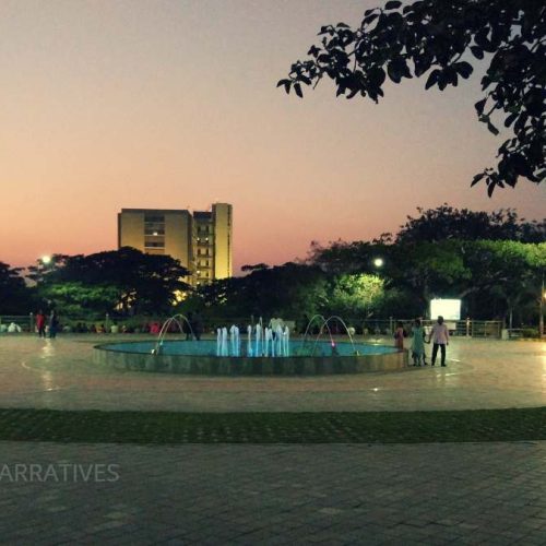 Landscaped areas inside VUDA City Central Park, a popular recreational space in Visakhapatnam