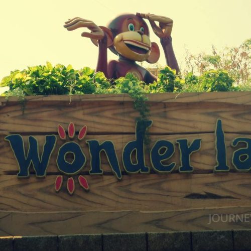 Entrance to Wonderla Amusement Park in Bengaluru, a leading destination for family entertainment and rides
